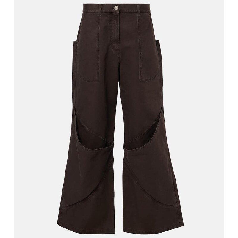 The Attico High-rise wide-leg jeans