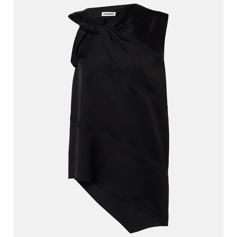 Jil Sander Asymmetric satin top