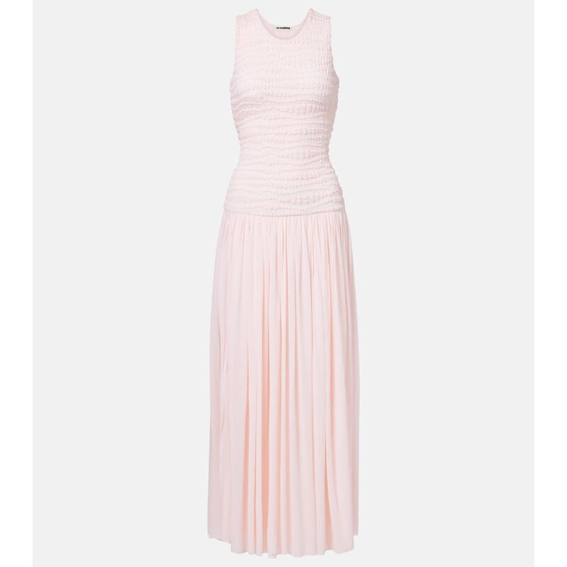 Jil Sander Shirred maxi dress