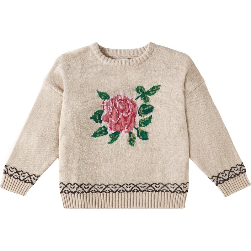 Konges Sløjd Carola floral wool sweater