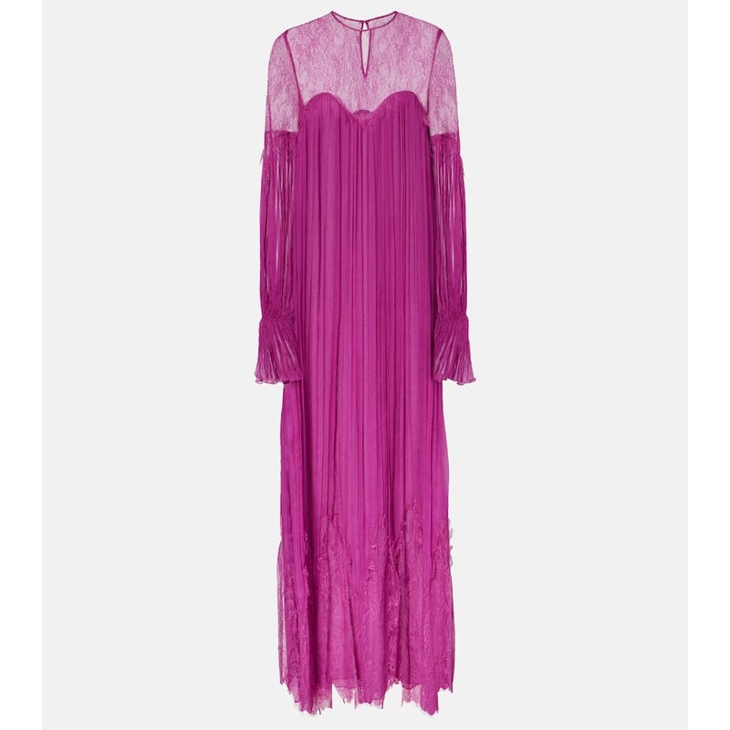 Costarellos Renia silk-blend lace gown