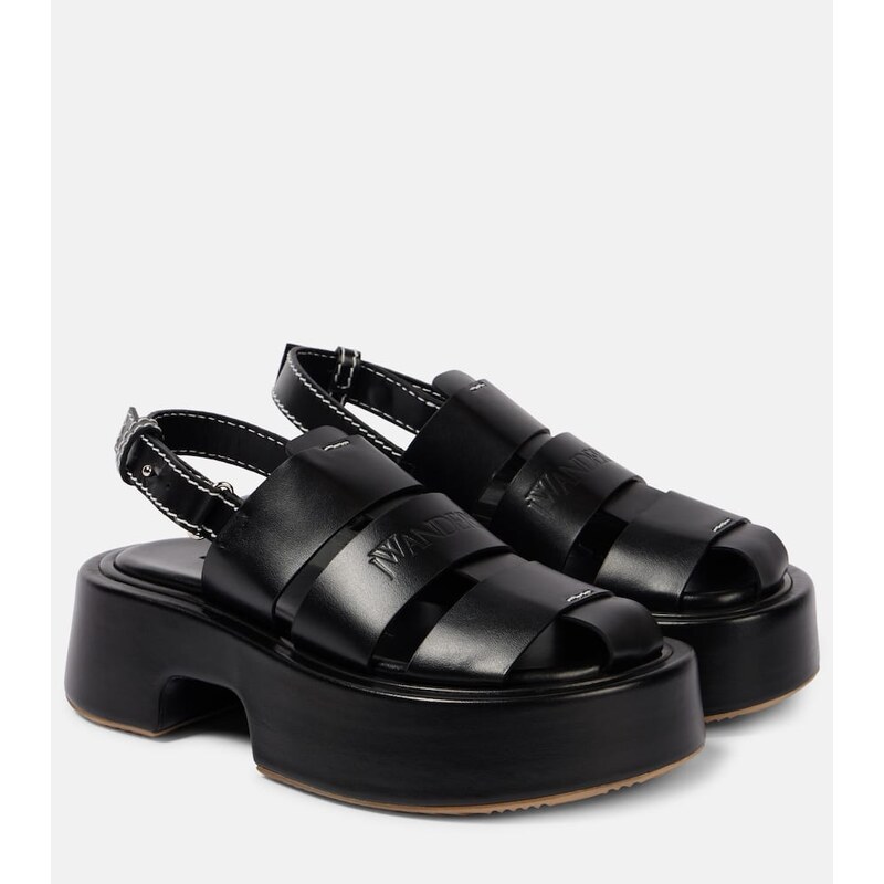 JW Anderson Fisherman leather platform sandals