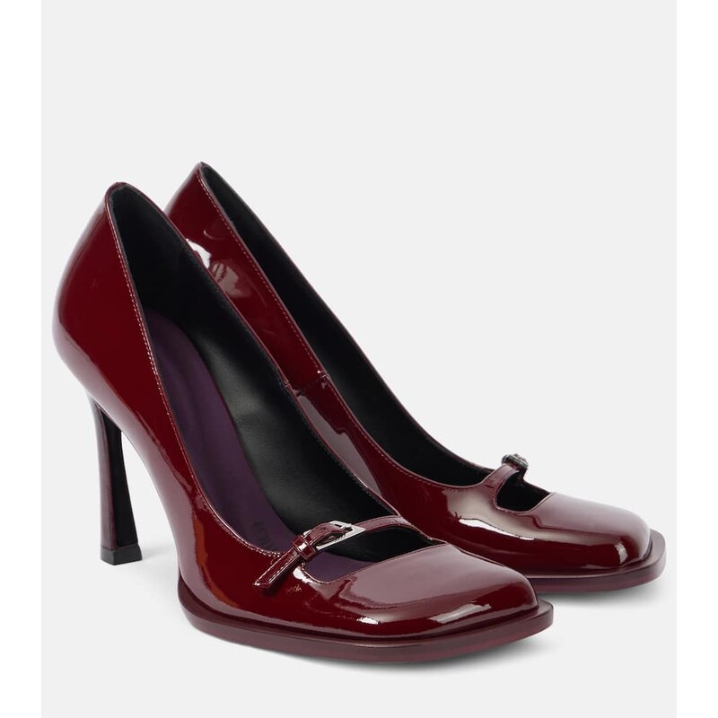 The Attico Mia 95 patent leather pumps