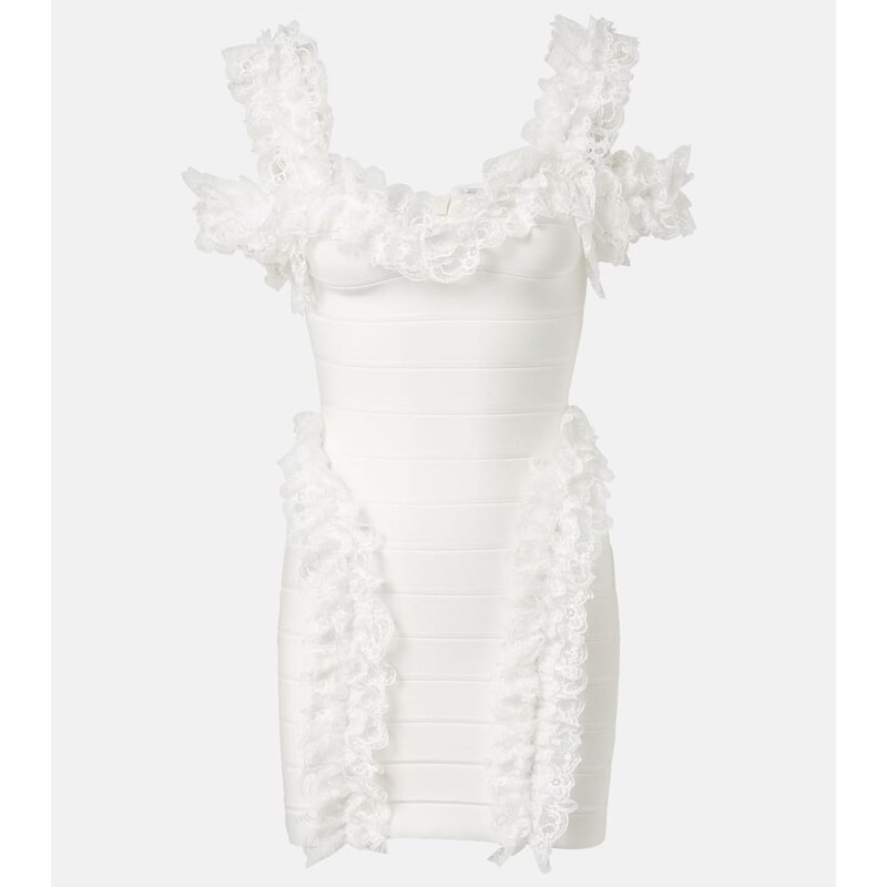 Self-Portrait x Christopher Kane lace-trimmed minidress