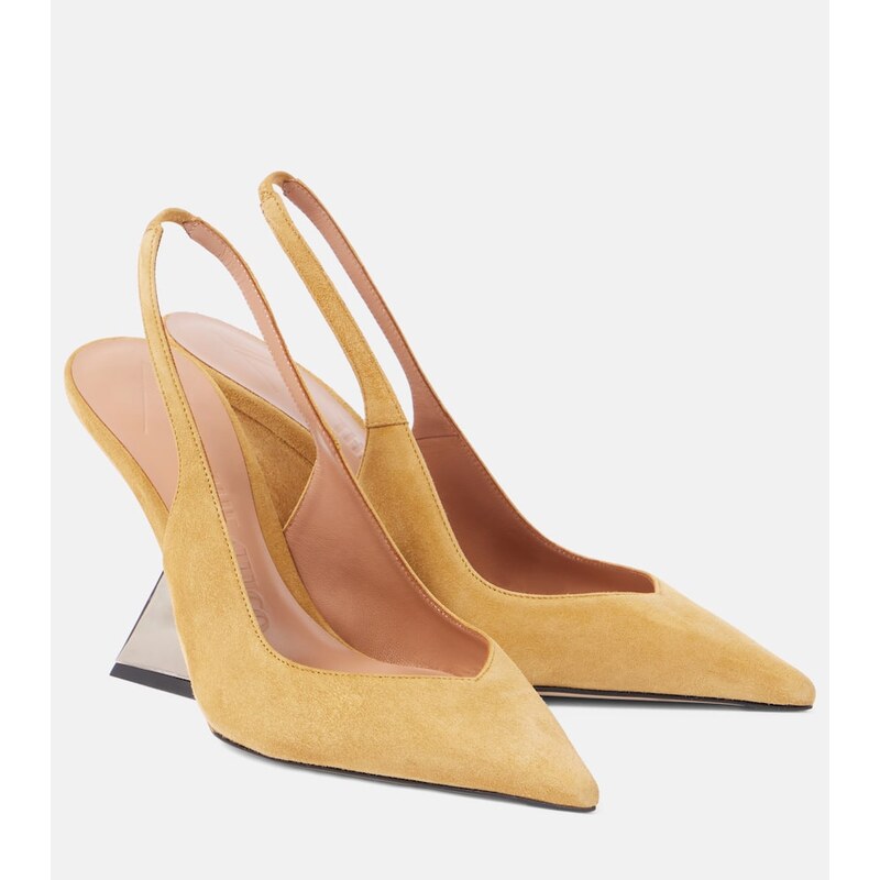 The Attico Cheope suede wedges
