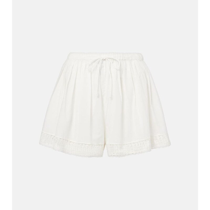 Ulla Johnson Isla crochet-trimmed cotton shorts