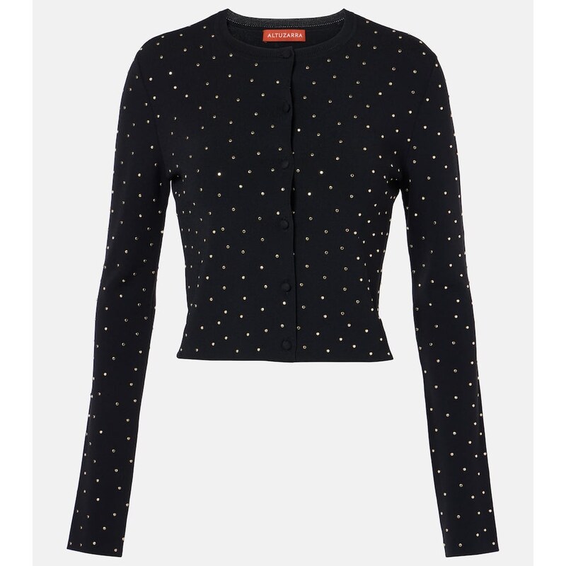 Altuzarra Ferris embellished cropped cardigan