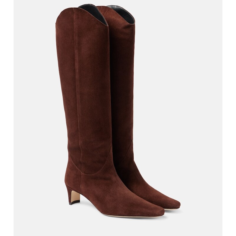 Staud Western Wally suede knee-high boots
