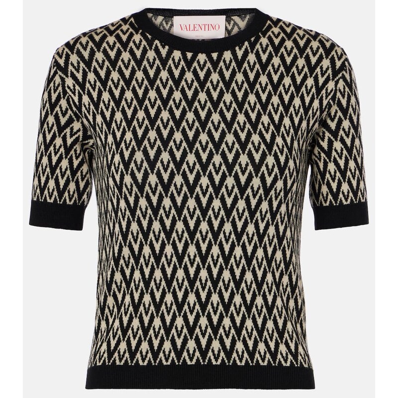 Valentino Toute La V virgin wool sweater
