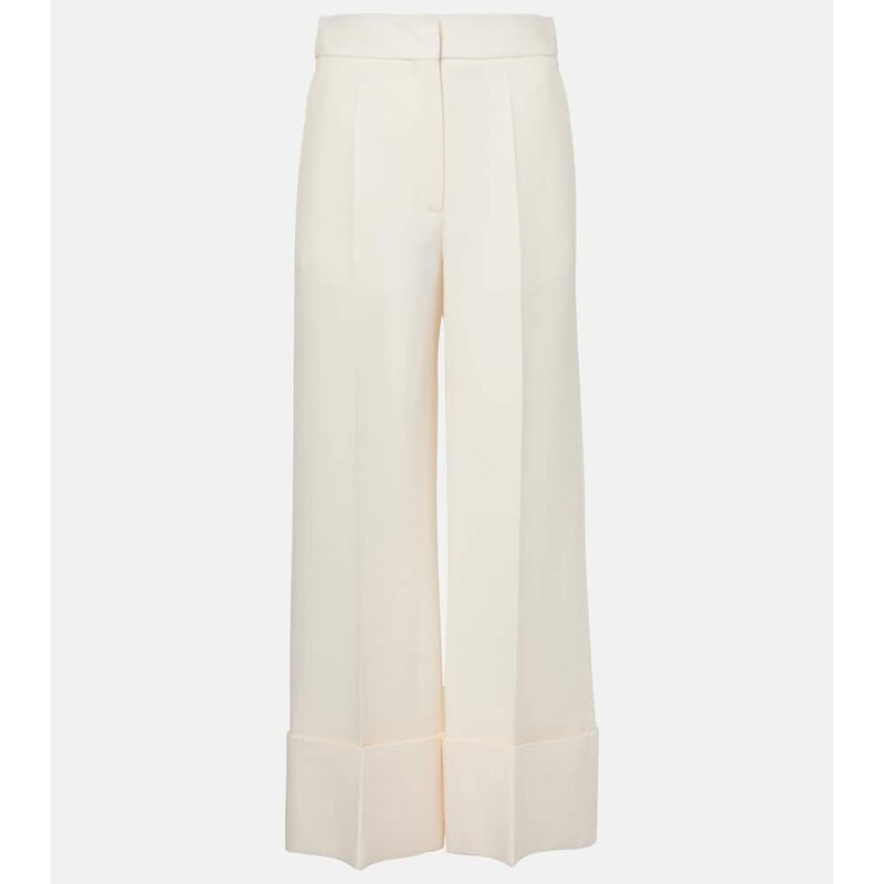 Valentino Crepe Couture wide-leg pants
