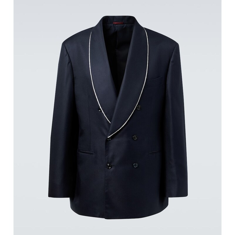 Brunello Cucinelli Silk tuxedo jacket