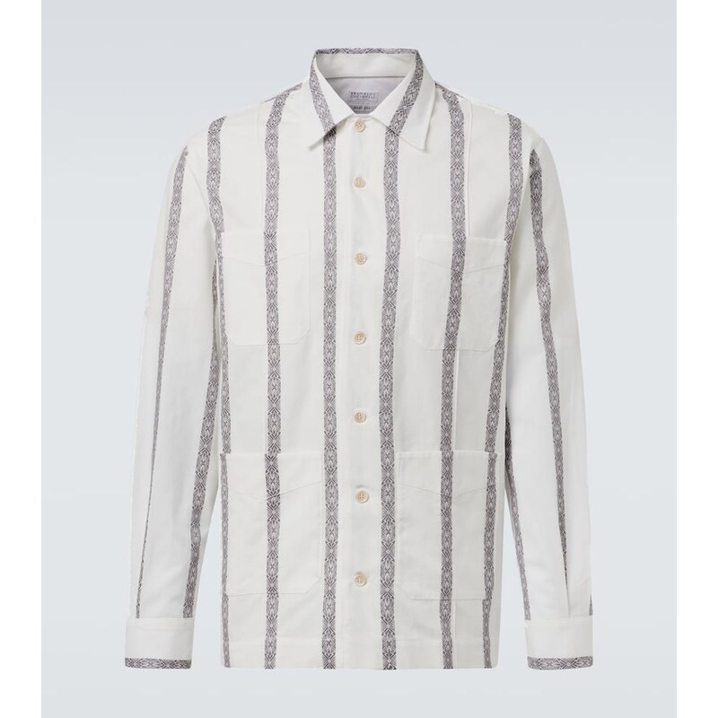 Brunello Cucinelli Striped cotton shirt