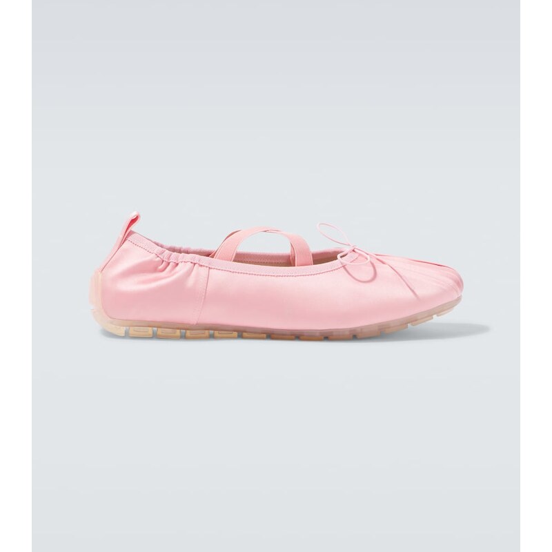 Simone Rocha Ballerina Grip pleated ballet flats