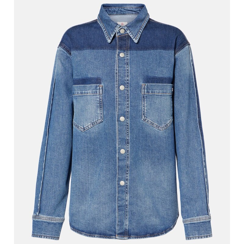 AG Jeans Monaco patchwork denim shirt