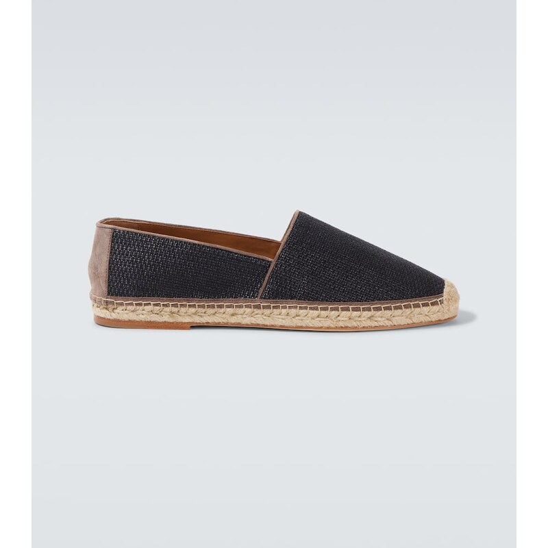 Pánské espadrilky Brunello Cucinelli v barvě černá + bisonte
