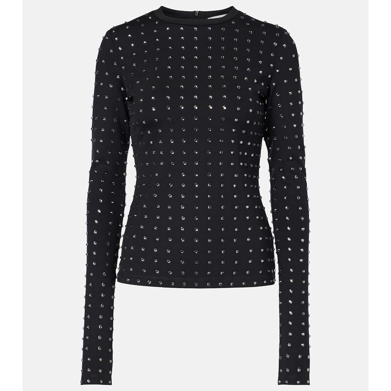 Sportmax Negus crystal-embellished top