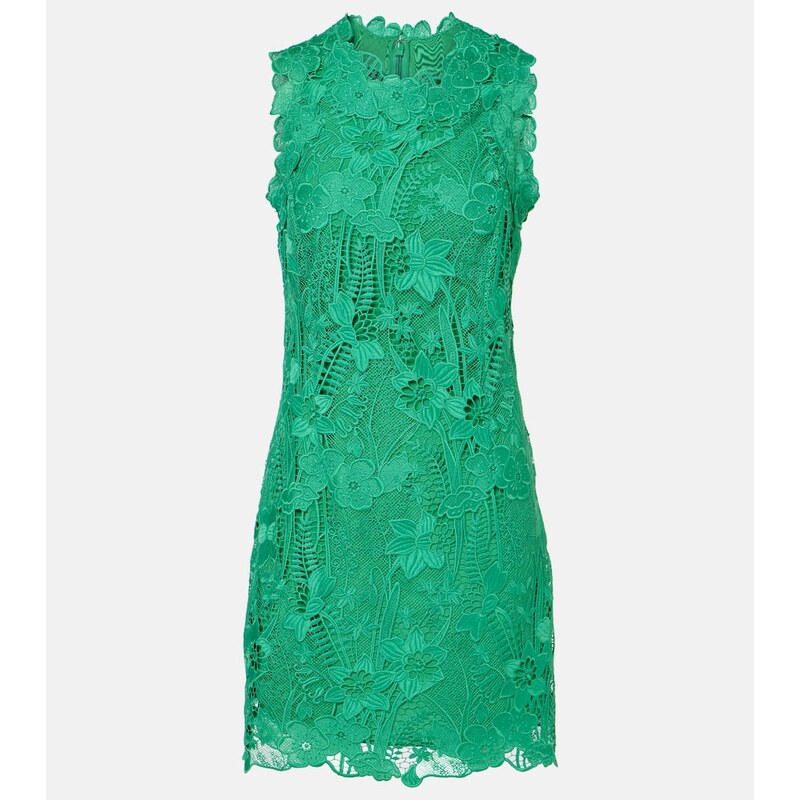 Monique Lhuillier Floral lace minidress