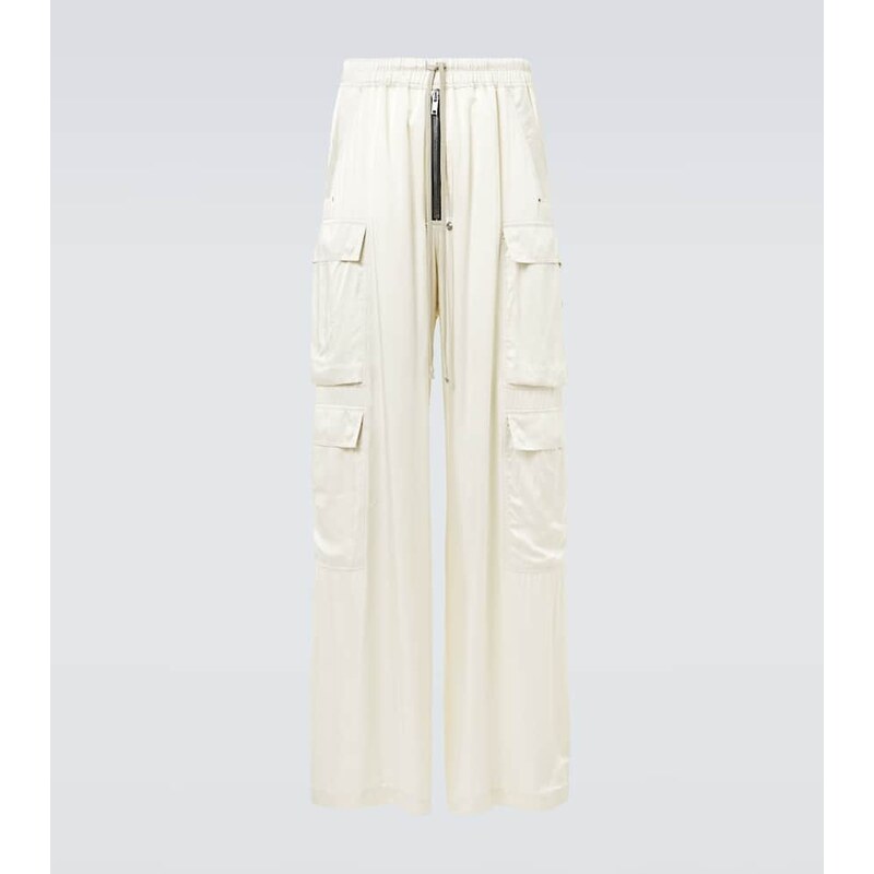 Rick Owens Cargobelas charmeuse cargo pants