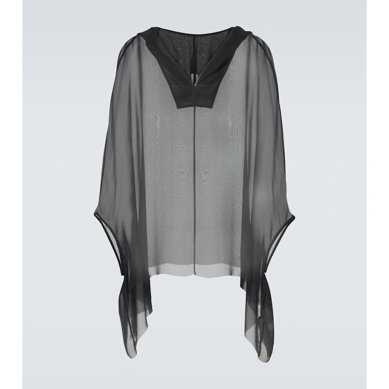 Rick Owens Silk hoodie