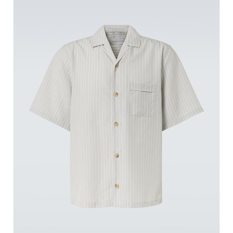 King & Tuckfield Striped bowling shirt