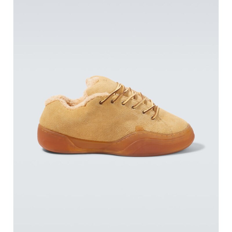 ERL Sand Vamp shearling-lined suede sneakers