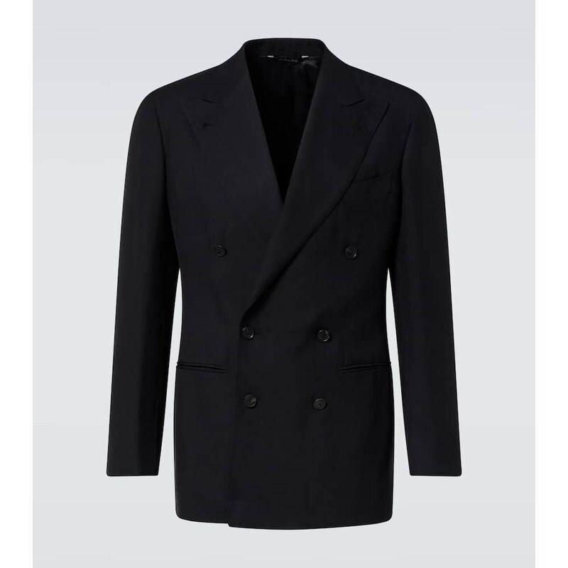 Saman Amel Double-breasted silk blazer