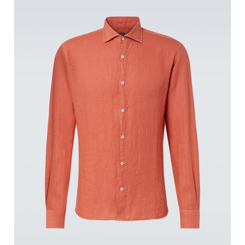 Fedeli Linen Oxford shirt
