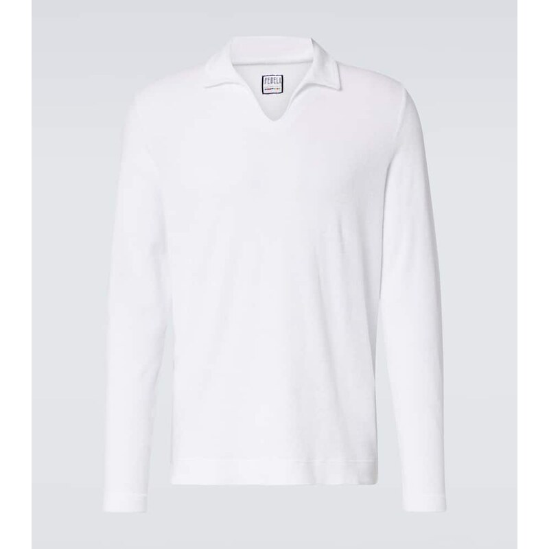 Fedeli Cotton terry polo shirt