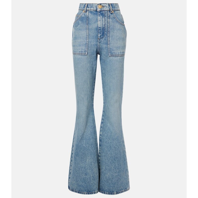 Balmain High-waisted flared jeans