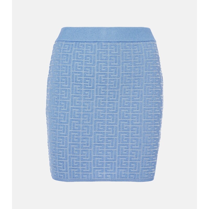 Balmain Monogram miniskirt