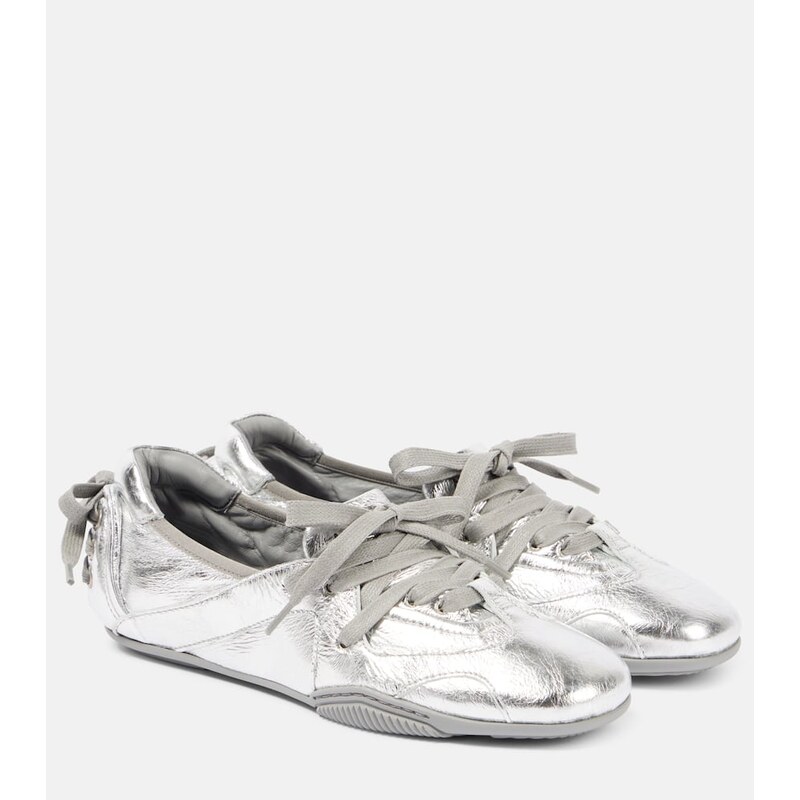 Acne Studios Metallic leather flats