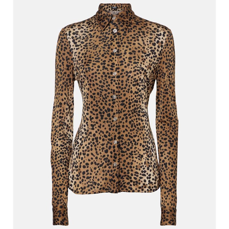 Dámská leopardová košile značky Versace