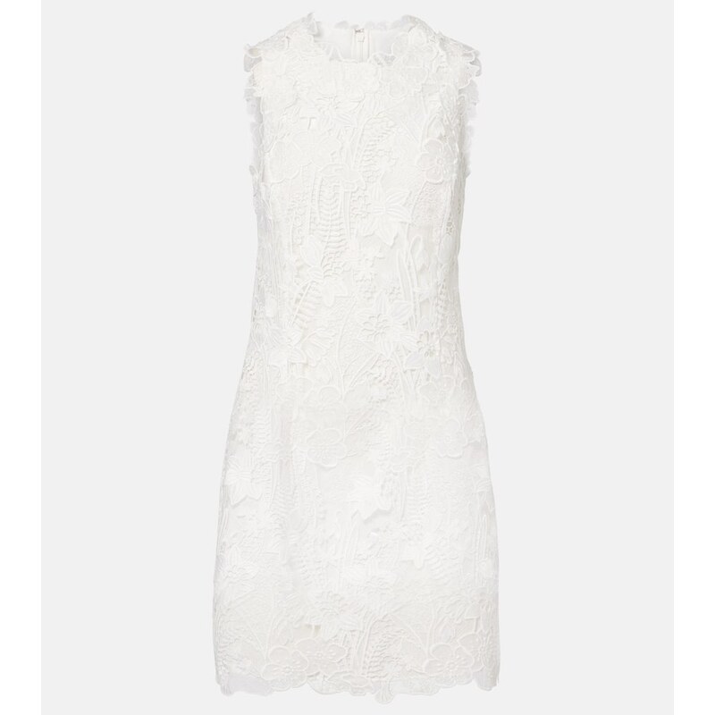 Monique Lhuillier Floral lace minidress