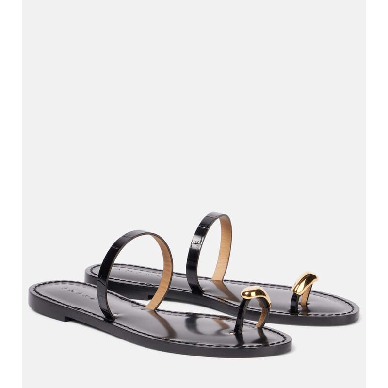 Amanu Kibera embellished leather sandals