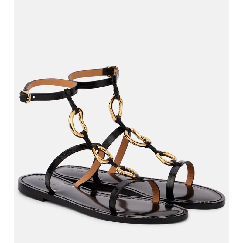 Amanu Bazaruto embellished leather sandals