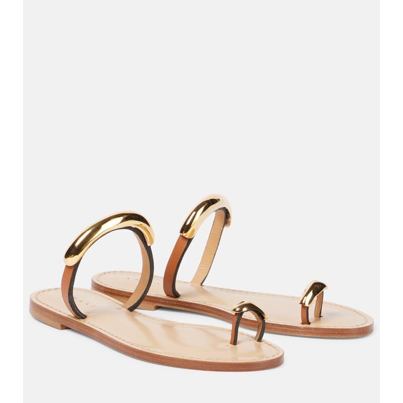 Amanu Samburu embellished leather sandals