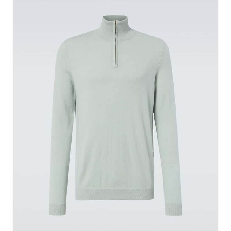 Le Kasha Dared cashmere half-zip sweater