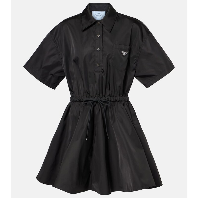 Prada Re-Nylon minidress v barvě černá