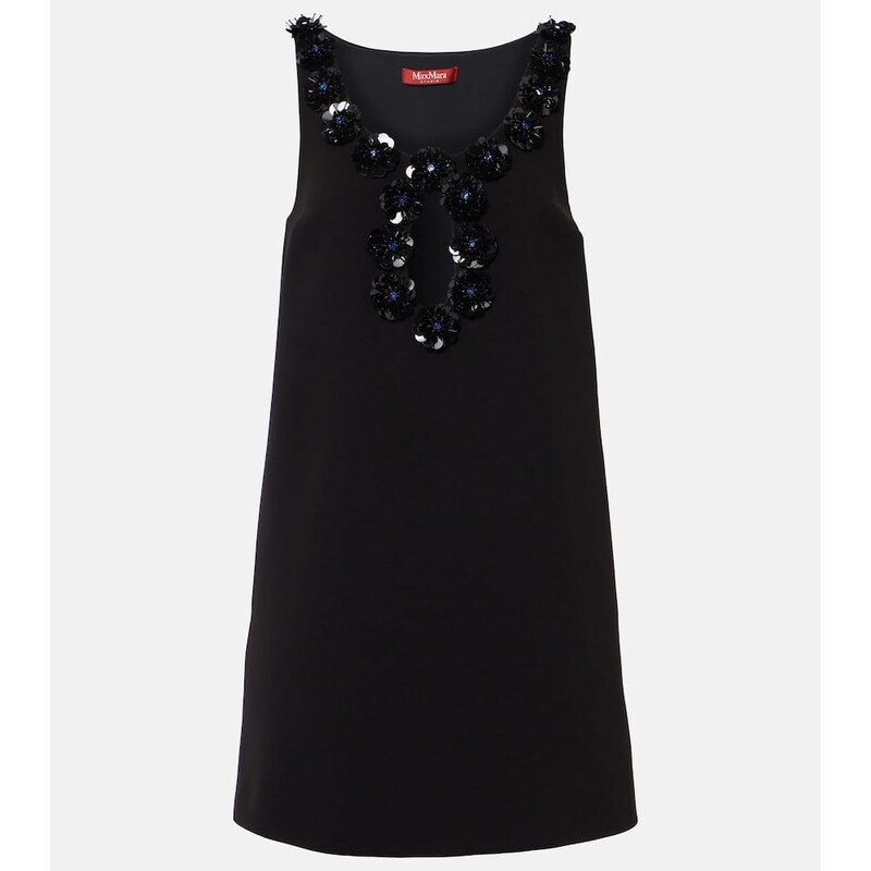 Max Mara Delis sequined cutout crÃªpe minidress