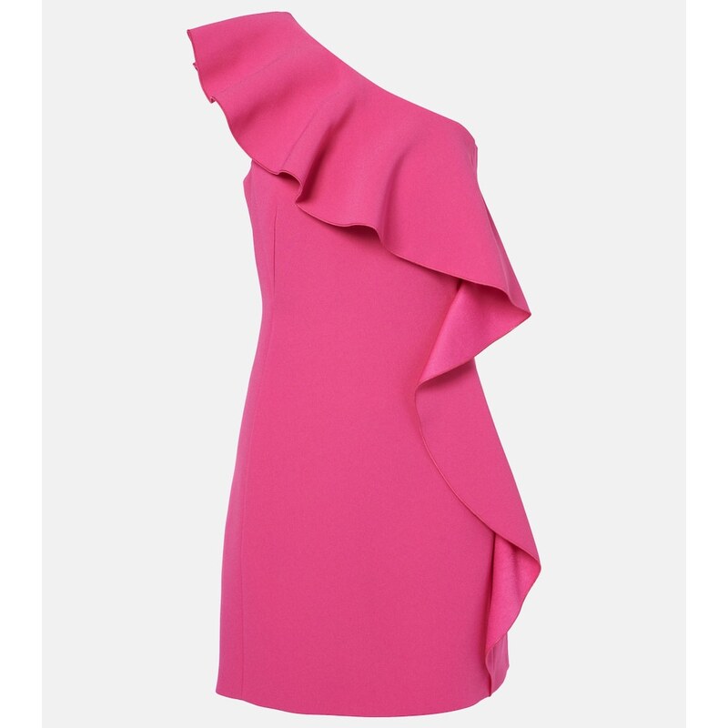 Max Mara Giacomo ruffled sable minidress