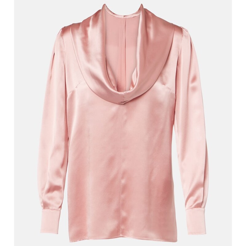 Dolce&Gabbana Draped silk satin blouse