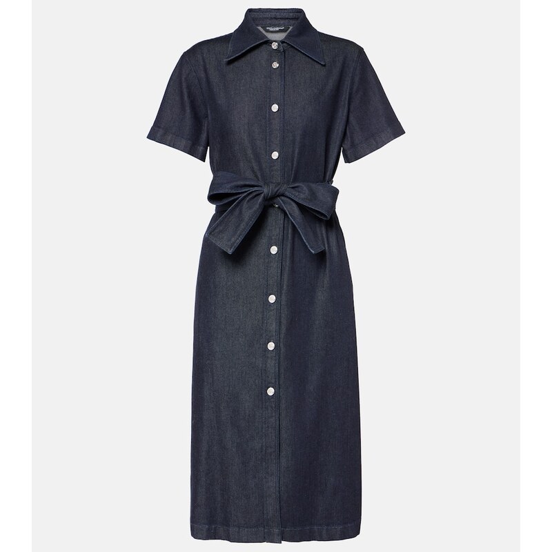 Dolce&Gabbana Belted denim shirt dress