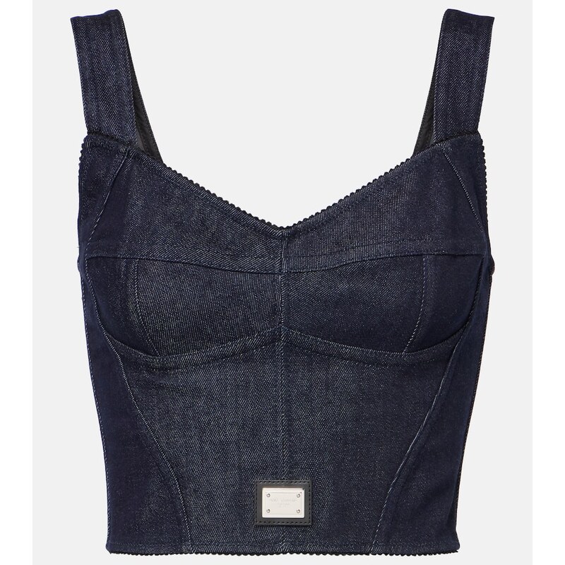 Dolce&Gabbana Denim bustier top