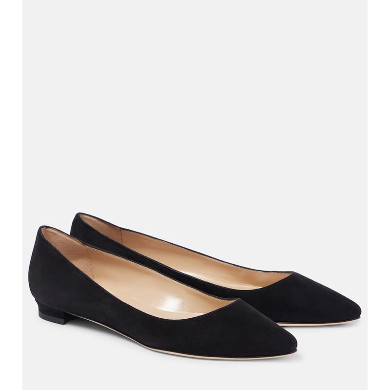 Manolo Blahnik BB suede ballet flats