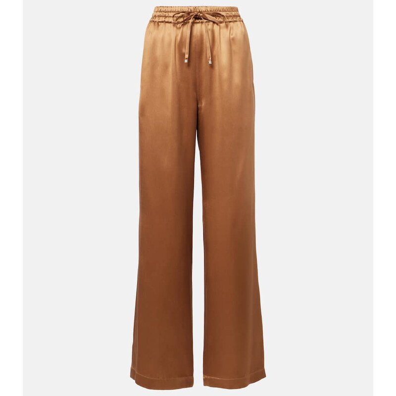 Dolce&Gabbana Silk satin wide-leg pants
