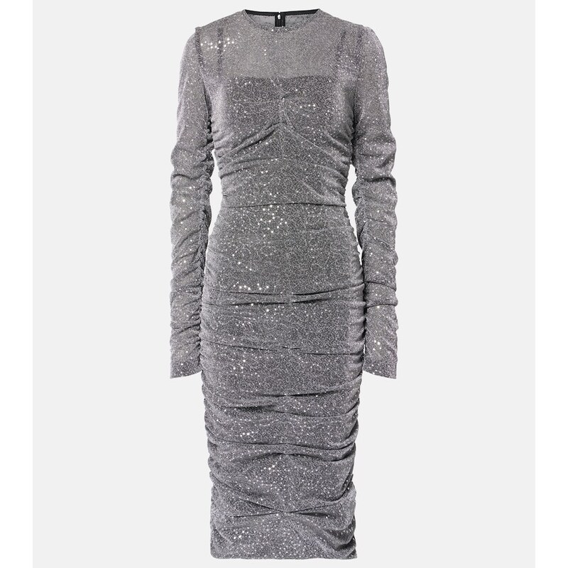 Dolce&Gabbana Sequined ruched midi dress