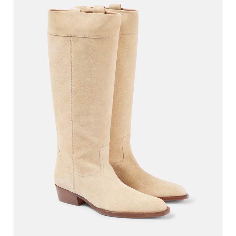 Paris Texas Helena 35 suede cowboy boots