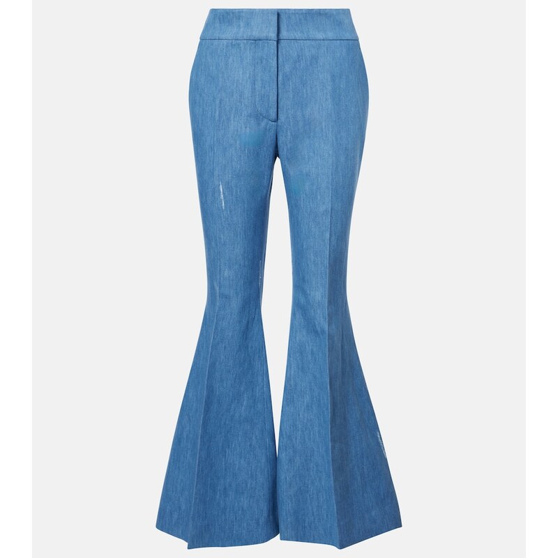 Gabriela Hearst Marsh cotton and linen flared pants