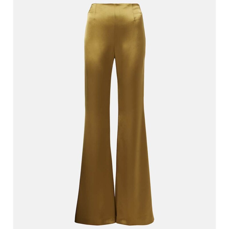 Galvan Atruvia satin wide-leg pants