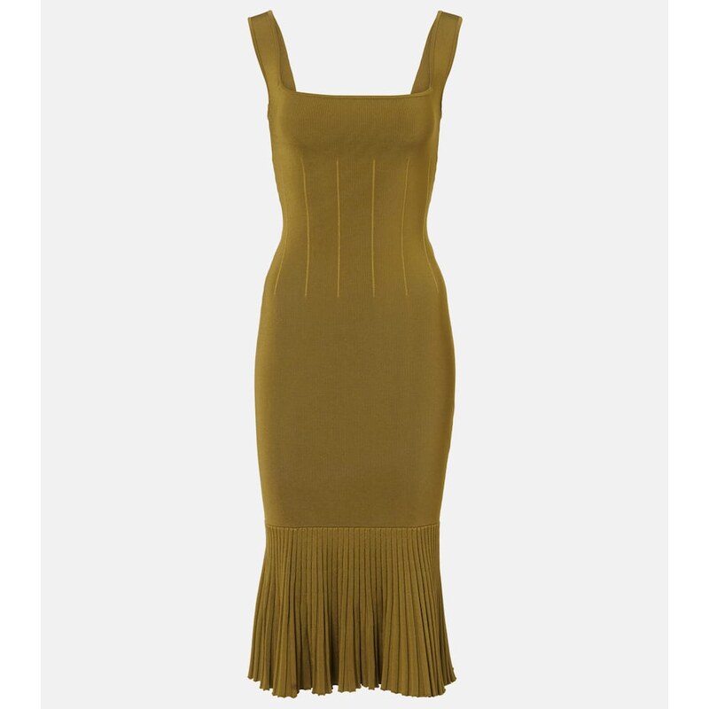 Galvan Atalanta knitted midi dress